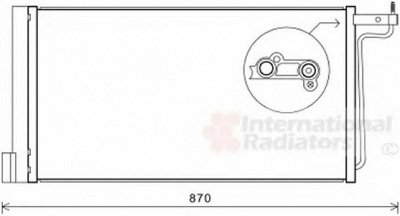 VAN WEZEL 18005485 -  Конденсатор, кондиционер
